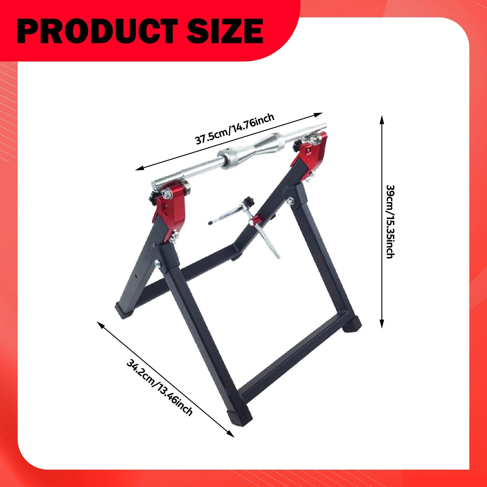 Equilibradora de Ruedas de Motocicleta Portátil con Fácil Instalación, Rojo