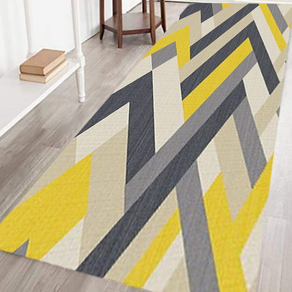 廊下敷き 70x180cm, 滑り止めマット 防音 洗えるカーペット キッチンマット 子供 お年寄り 転倒防止 - R-2