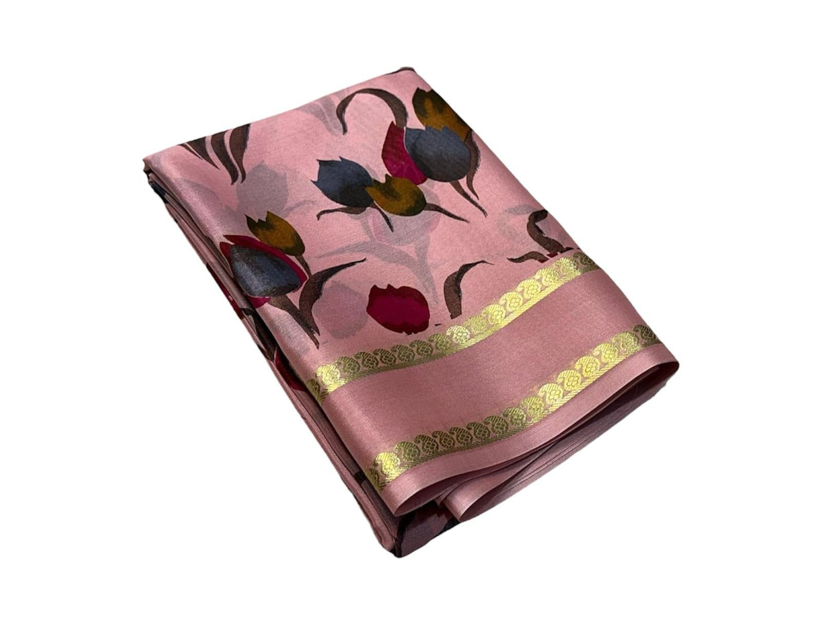 shree silk mills Elegant Designer Printed Crep Silk Saree for Women – Printed Lightweight & Comfortable | Elegant Ethnic Wear with Blouse Piece-picture-16