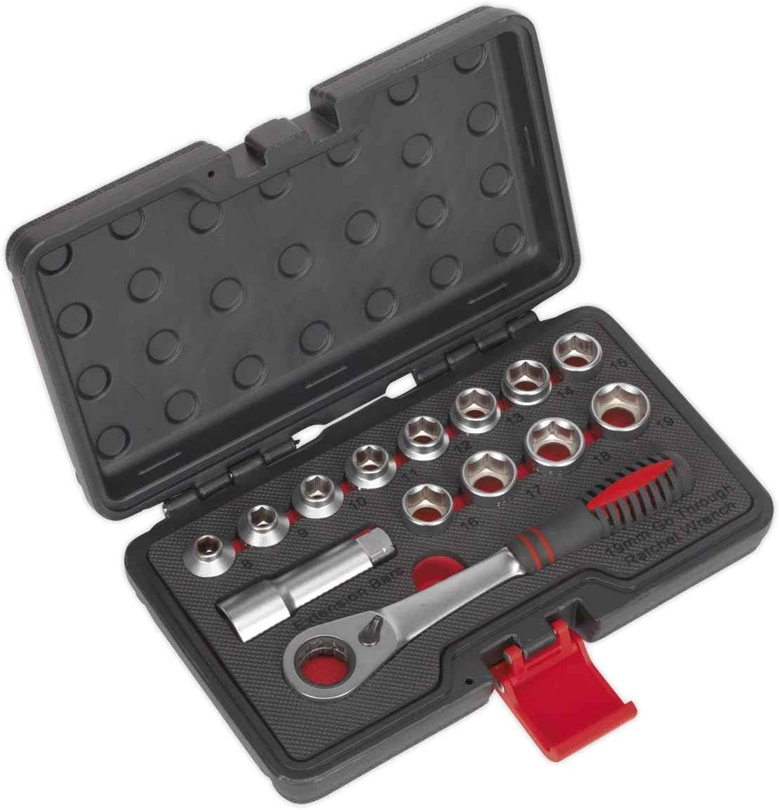 Exclusive Discount 60% Price Sealey Socket Set 14pc Go-Through Low Profile WallDrive Metric