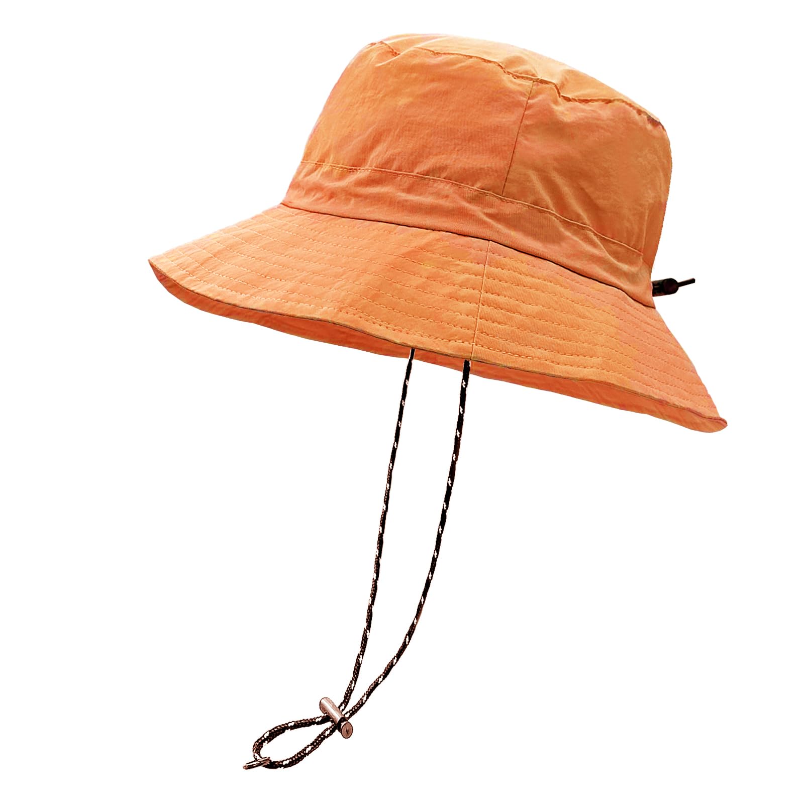 woogwin Waterproof Bucket Rain Hat with Chin Strap Quick Dry Packable Boonie Sun Hat Safari Hat UV Protection
