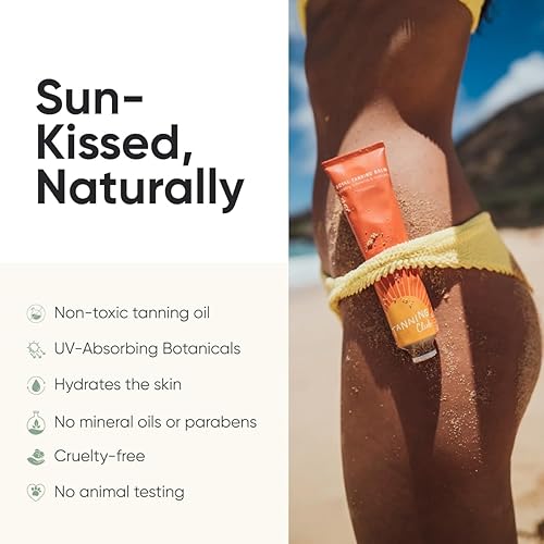 Miniatura 2 de Tanning Club Royal Bálsamo bronceador  Aceite hidratante para sol al aire libre  Bálsamo botánico no tóxico para piel besada por el sol (3.3 fl oz)