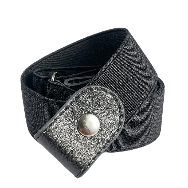 No Buckle Invisible Belt, Adjustable Unisex Elastic Half Belt No Bulge No Hassle Invisible Belts for Jeans Pants