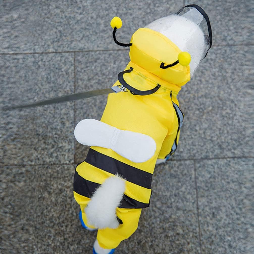 1 Pc Pet Raincoat Light Jackets Rain Jacket for Dogs Pet Bright Raincoat Large Dog Raincoat with Hood Cat Costume Winter Jackets Dog Poncho Transformation Outfit Water Cloth