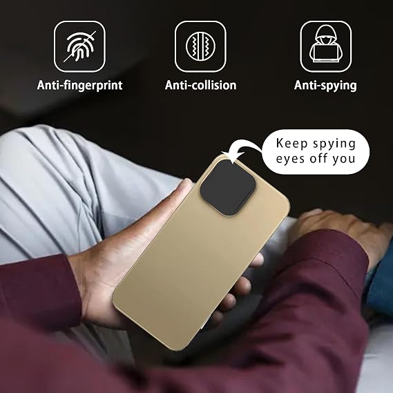 Privacy Cover Compatible for iPhone 16 Pro/iPhone 16 Pro Max with Front Camera Cover,Protect Privacy and Security But Not Affect Facial Recognition(2Pack)