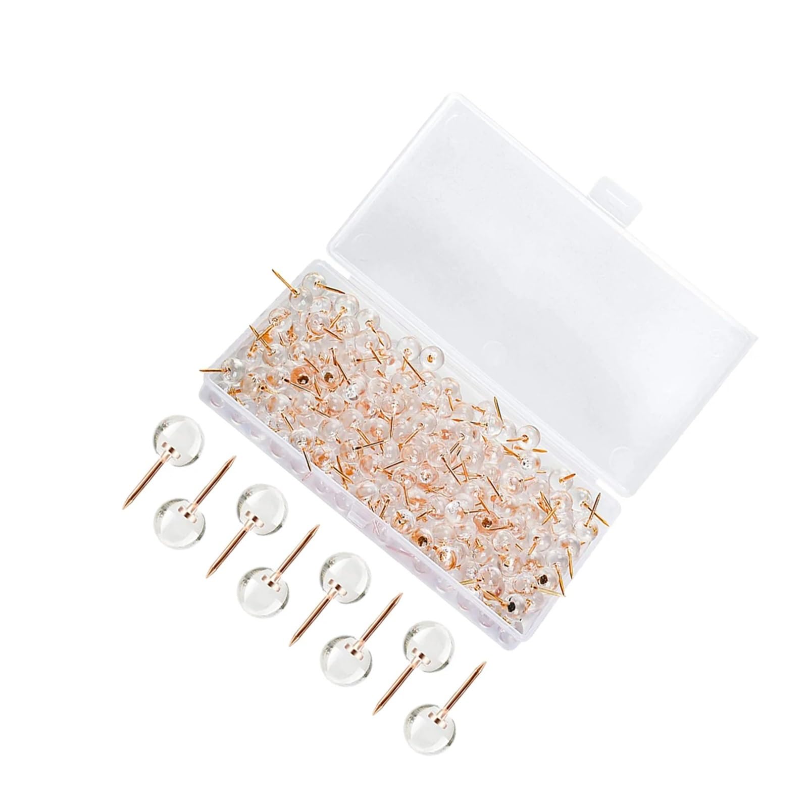 Pushpins 100Pcs Ball Shaped Thumbtacks Multi Function Push Pins for Office Wall Cork Board Delicate Pushpins Daily Use Desk Accessories