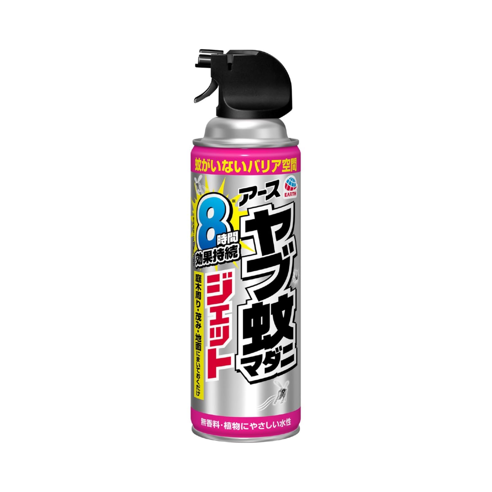 アースジェット ヤブ蚊マダニジェット [480ml] 屋外用 殺虫スプレー 8時…