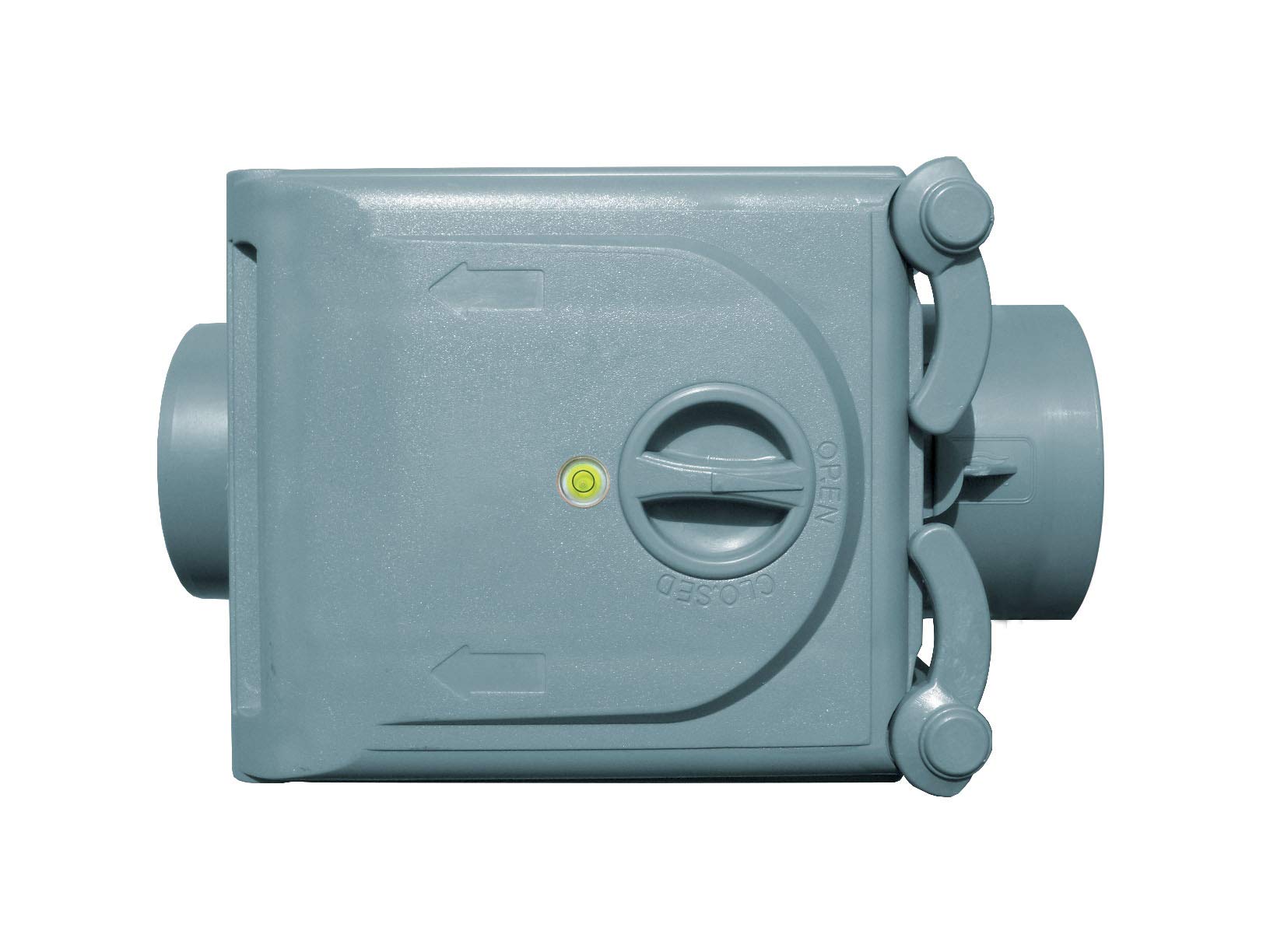 Clapet anti-retour PVC avec niveau bulle Ø 100