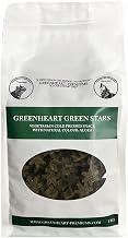 Greenheart Premiums | 1 kg Snack Bars/Stars | Chewable for Vegan and Gluten Free Dogs | Premium | 100% Natural | No Chemical Dyes or Antioxidants (Green Stars)