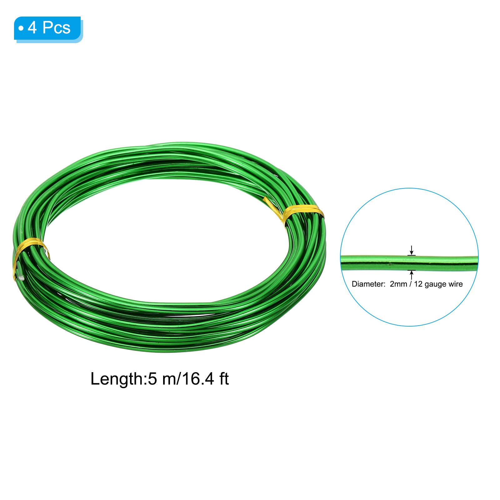 PATIKIL 16.4ft Aluminum Wire - Image 2