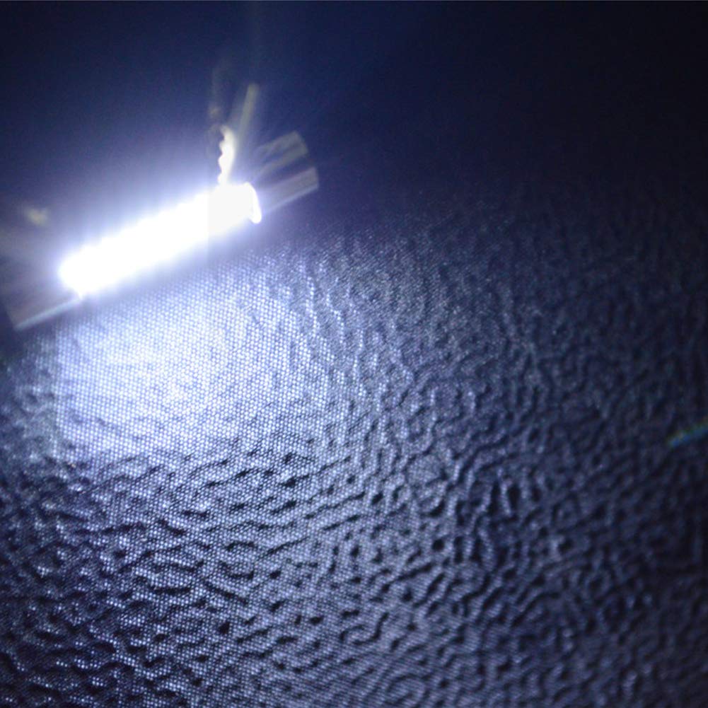 20mm 2835 Festoon LED Sun Visor Vanity Mirror Light Bulbs For 2004 2013 Nissan Titan Etc