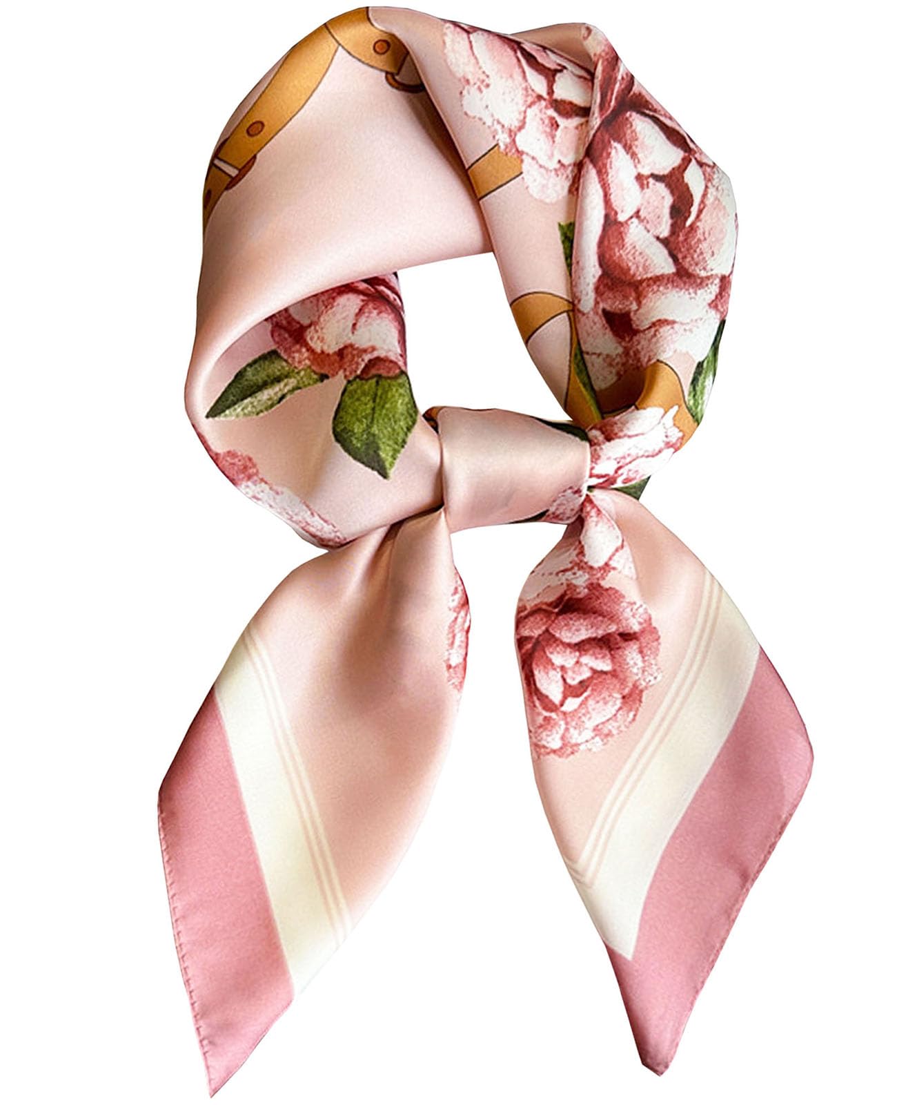 Dailyacc Hair Bandanas Scarf For Women Lightweight Fashion Neck Silk Satin Head Scarves For Sleeping Handbags Scarf