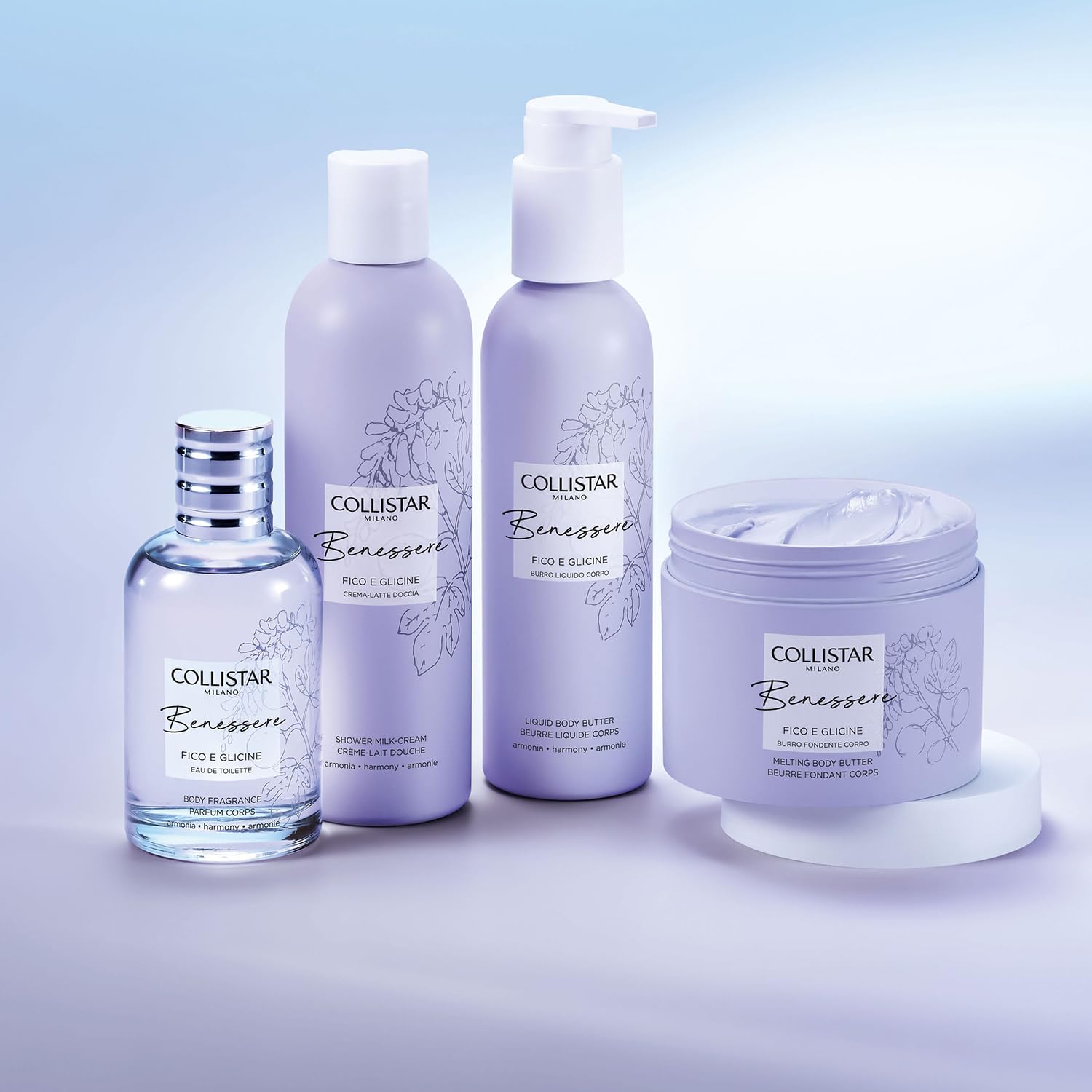 Collistar Masło w płynie do ciała Figa i Glicynia, odżywczy nawilżający, delikatny zapach, naturalna pielęgnacja skóry, 200 ml