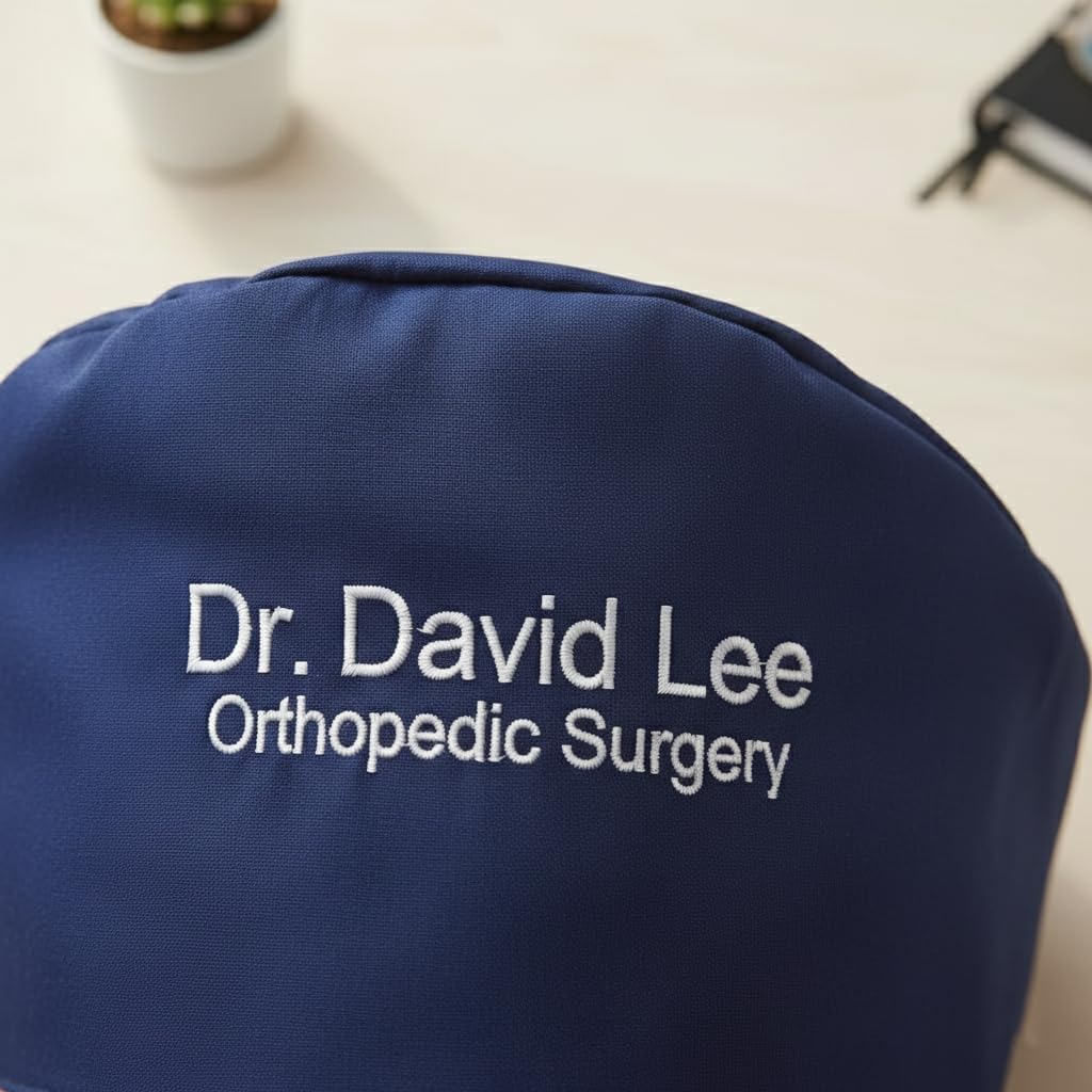 Personalized Embroidered Scrub Cap, Custom Name Surgical Hat, Unisex Medical Work Cap, Nurse Doctor Gift 11