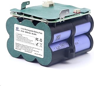 melasta Replacement Battery Suitable for Tineco S5 PRO 2 / Floor ONE S5, 21.6V 4000mAh High-Capacity Lithium Ion Battery Cordless Floor Washer Vacuum Cleaner Parts