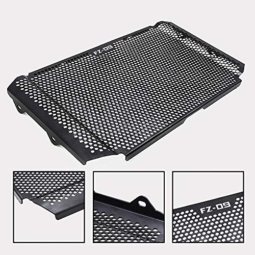 FZ09 Motorcycle Radiator Grille Guard Cover Aluminum Alloy Protector for Yamaha FZ09 FZ 09 FZ09 2017 2018 2019(BLACK)