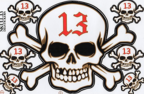 Teschio e le ossa del cranio Sticker Adesivo