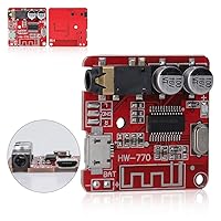 Vista 8 de Wendry Módulo receptor de audio, MP3 Bluetooth 4.1 Decodificador sin pérdida Junta amplificador de altavoz de coche Placa estéreo, salida de canal