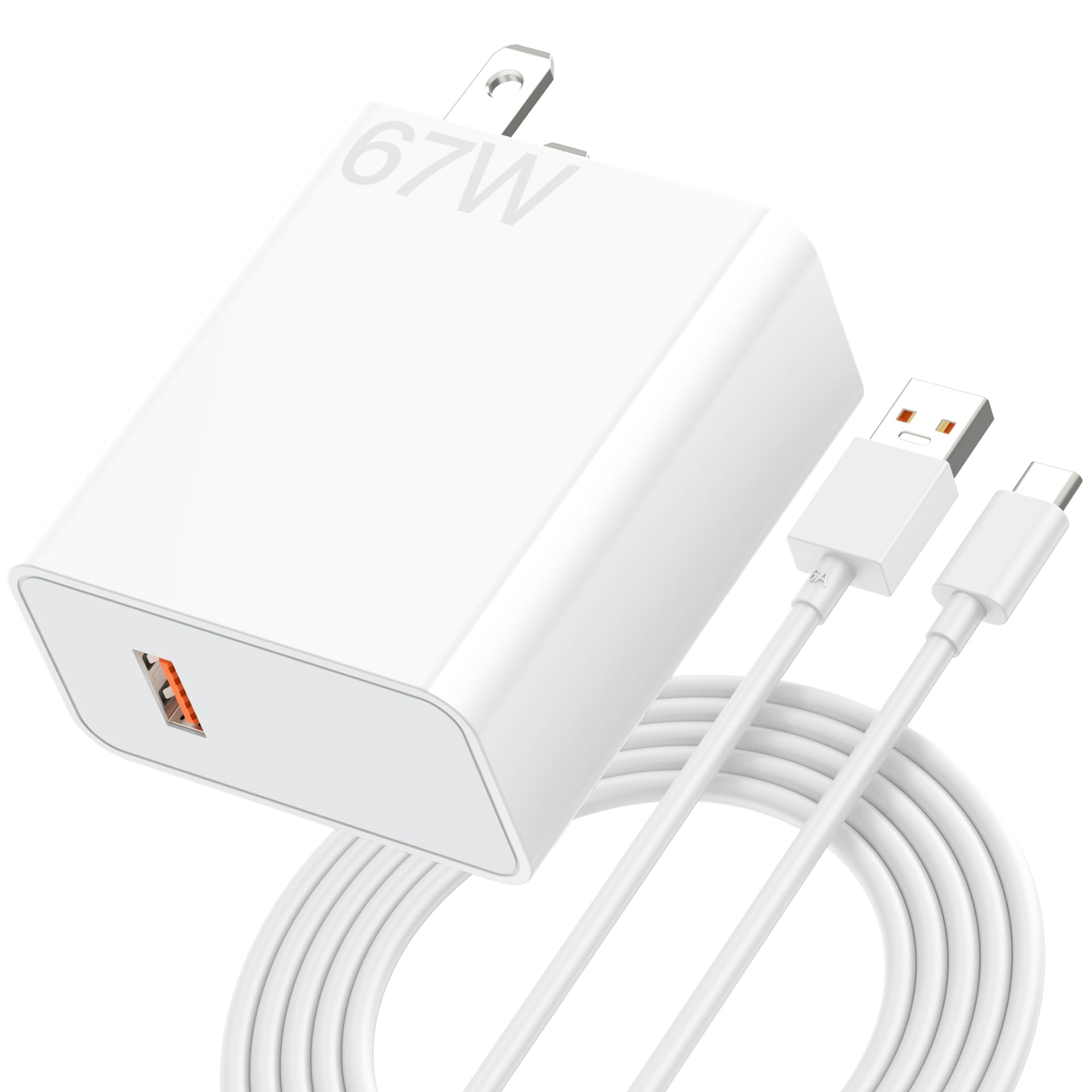 67W Fast Wall Charger Block Compatible for Xiaomi Mi 17 15 14 13 12 14t 13t 12t 12s Pro Lite Redmi Note K60 K50 11 11s 12 Pro Plus Poco X6 F5 X5 F4 X4 Gt Black Shark Mix Fold 2 3 3ft Type C Cable
