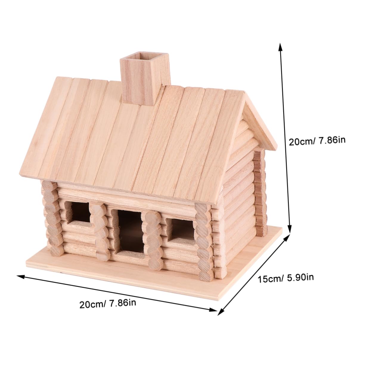 Holz Vogelnest und Stabilem Boden im Hüttendesign mit Breitem Eingang
