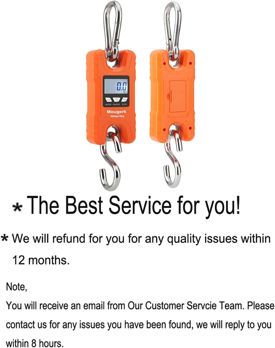 Lowest Price Mougerk 500 kg 1100 lb Portable Heavy Duty Digital Crane Scale Hanging Scales 2 AAA Batteries(Not Included) Review Discount Mougerk 500 kg 1100 lb Portable Heavy Duty Digital Crane Scale Hanging Scales 2 AAA Batteries(Not Included)