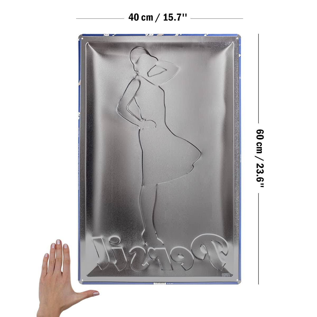 Nostalgic-Art Retro Blechschild - Persil - Weiße Dame Blau, Vintage Geschenk-Idee für Retro-Fans, zur Dekoration, 40 x 60 cm
