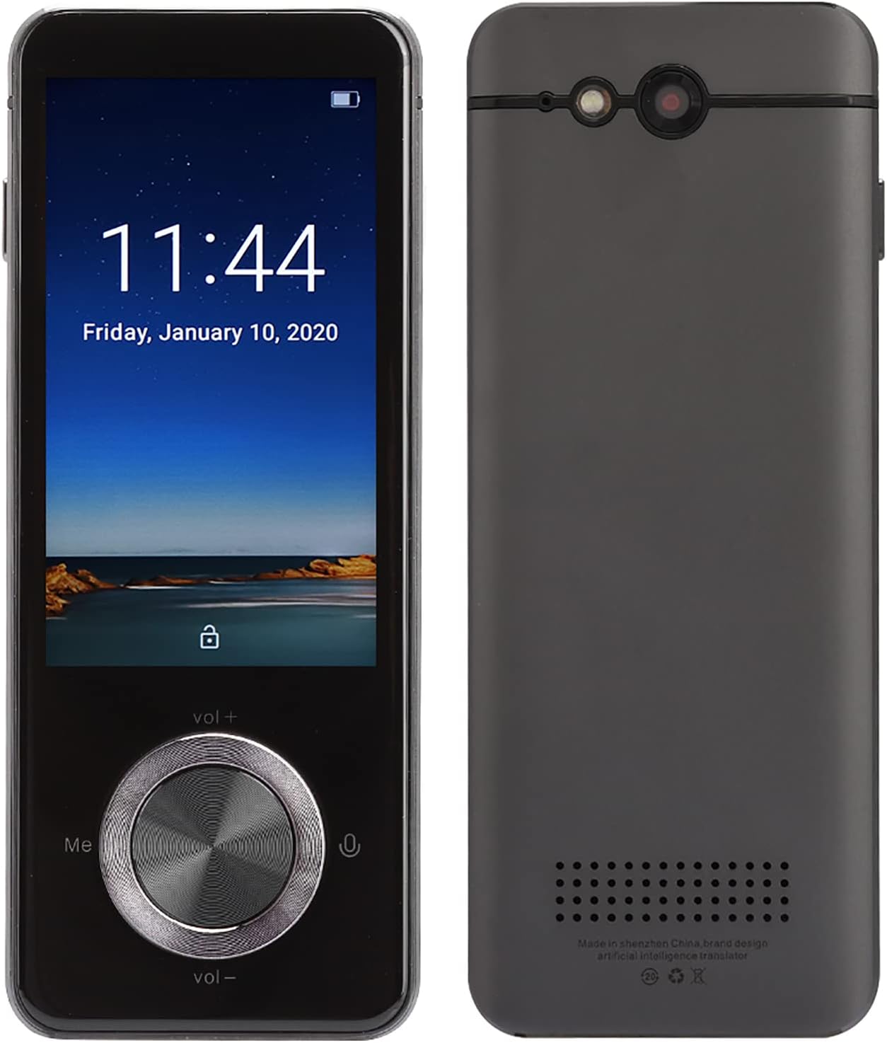 Language Translator Device, Smart Multiple Languages Translator, Real Time Translation Device with Photo Translation for Travel Business Study (Grey)