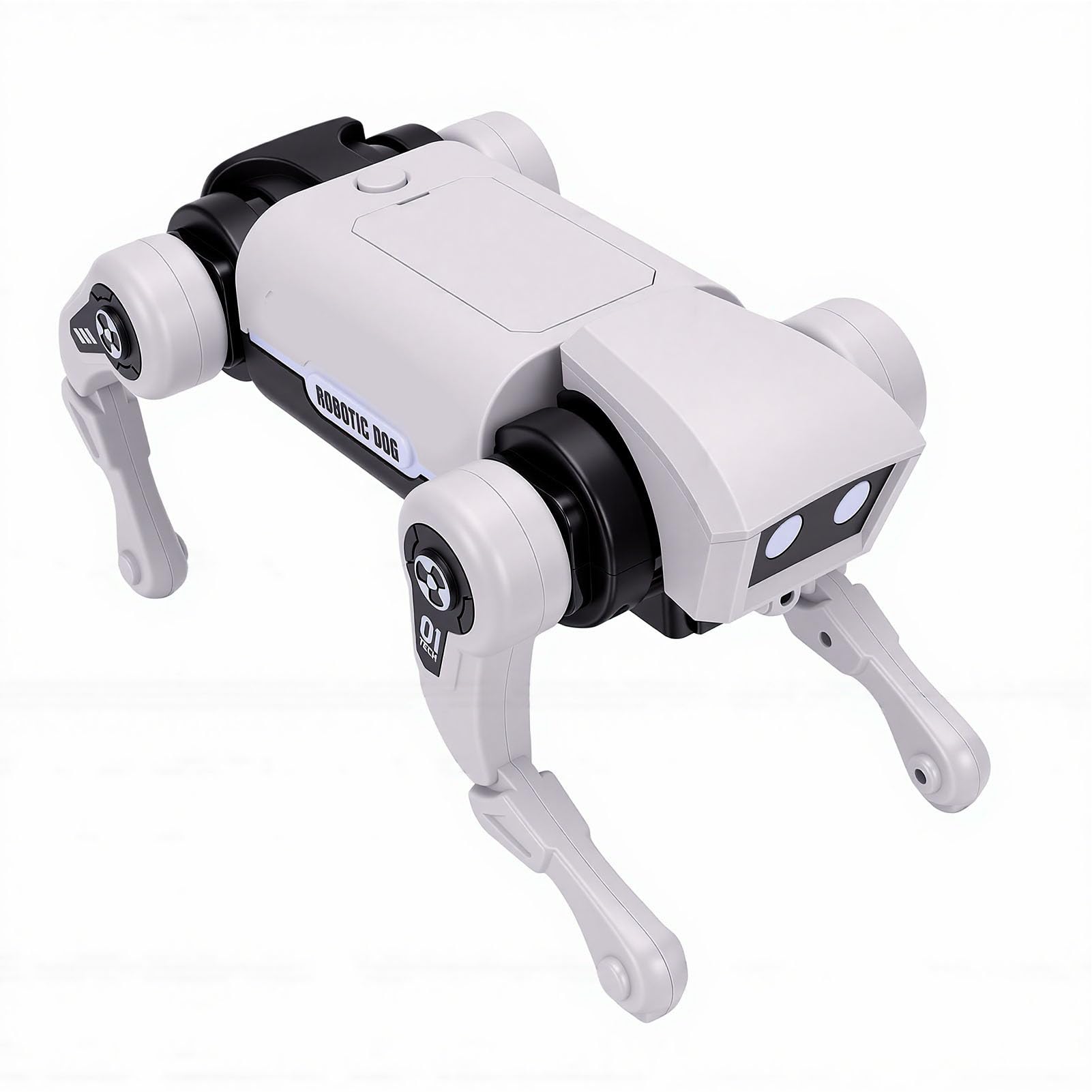 Perro Robot Controlado por Voz AI, Mascota Electrónica Programable Interactiva con Control Remoto, para Juegos de Codificación para Niños