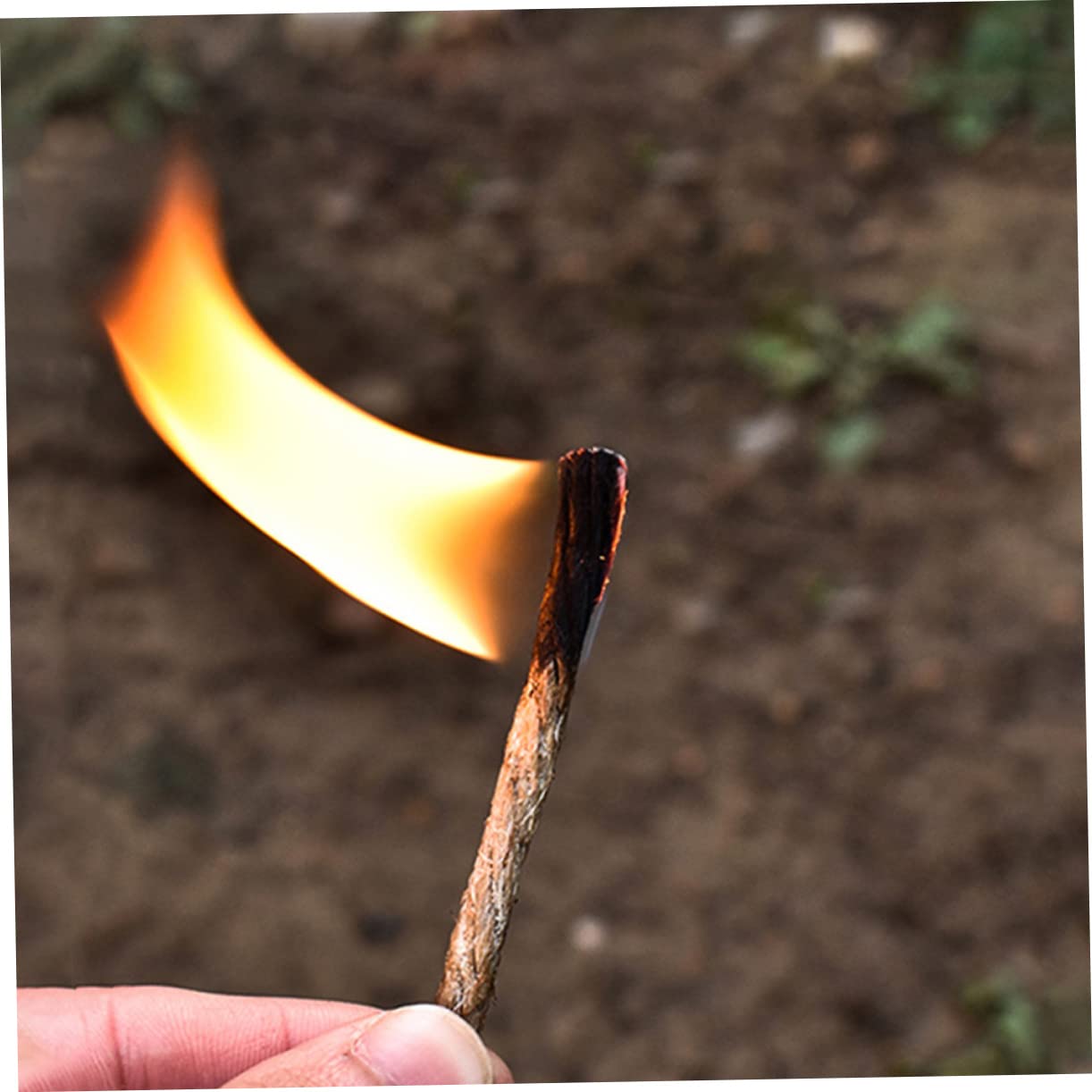 BIUDECO Camping Wick Fire Starter 4 Pack Survival Cord Weatherproof Versatile Outdoor Matchstick Ropes