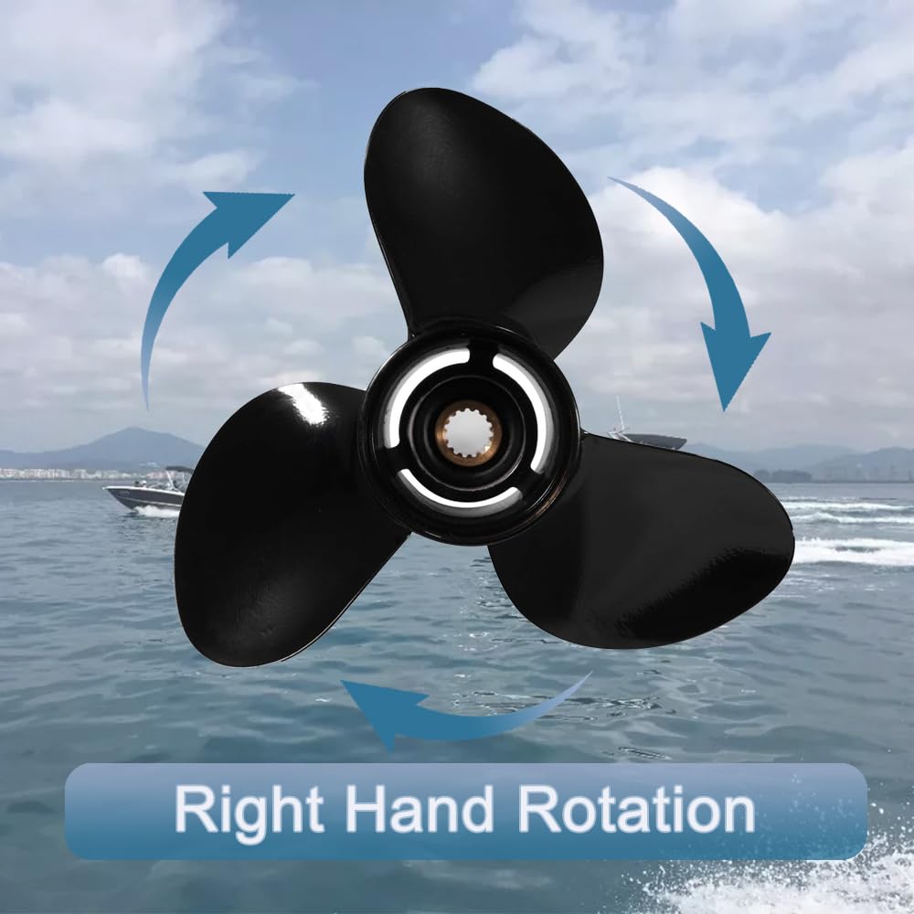 PropelTech OEM 16 x21 1/2 Boat Propeller Aluminum Prop fit Suzuki 150-300 HP Motos,3 Blades 15 Spline Tooth,OEM Parts No. 99105-00800-215,RH,