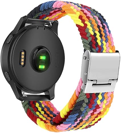 Niboow 22mm Cinturino Intrecciato Compatible con Garmin Vivoactive 4,  Sportiva Elastica Nylon Watch Band per Amazfit GTR 3 PRO/Amazfit GTR 3/Amazfit  GTR 2e/Amazfit GTR 47mm/Garmin Venu 2-Sette Colori : Amazon.it: Elettronica