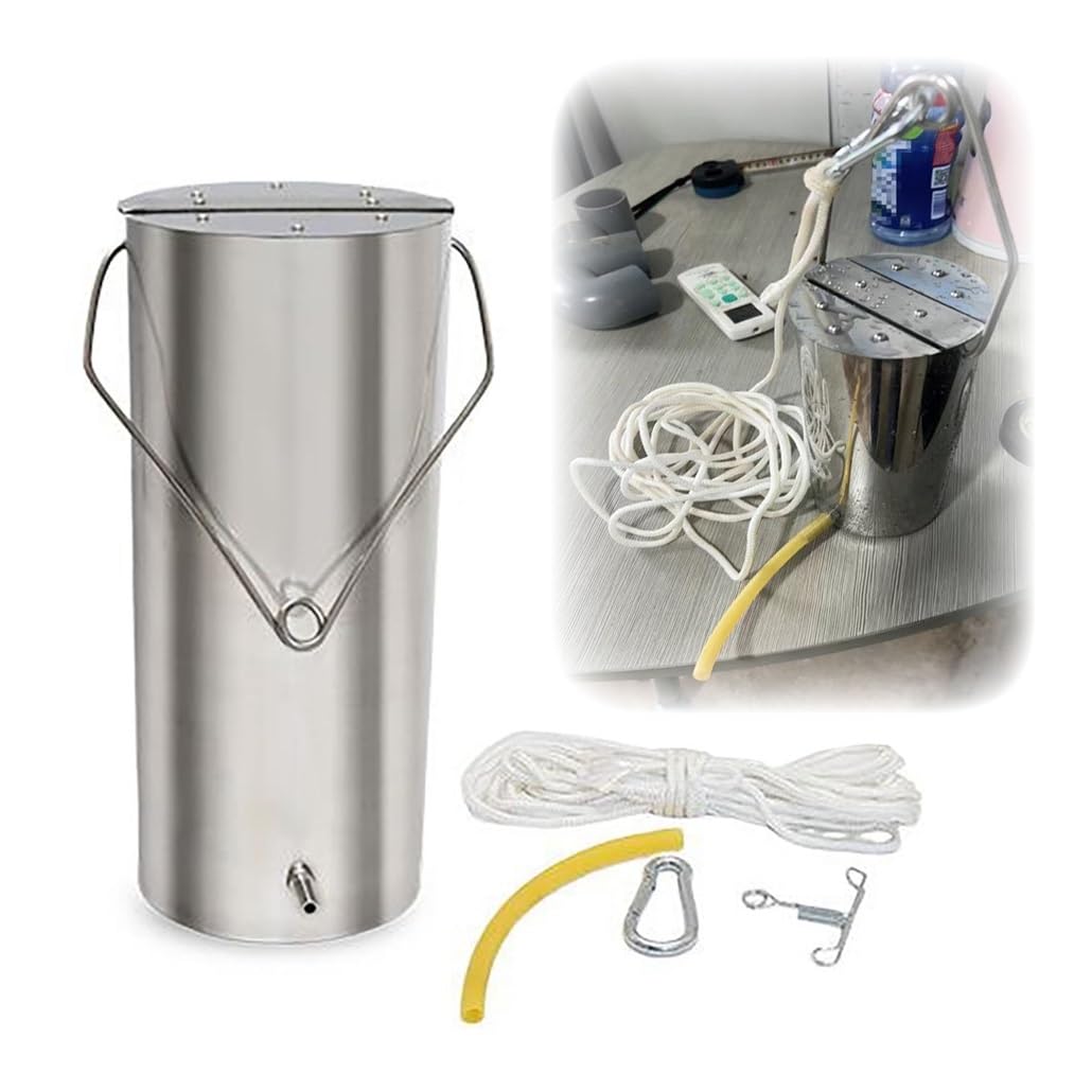 Dosificador de agua ajustable con mango, capacidad de 0,5 a 5 L, fabricado en acero inoxidable 304 de alta resistencia. Sistema de muestreo agua con dosificador(5L-16x32cm)