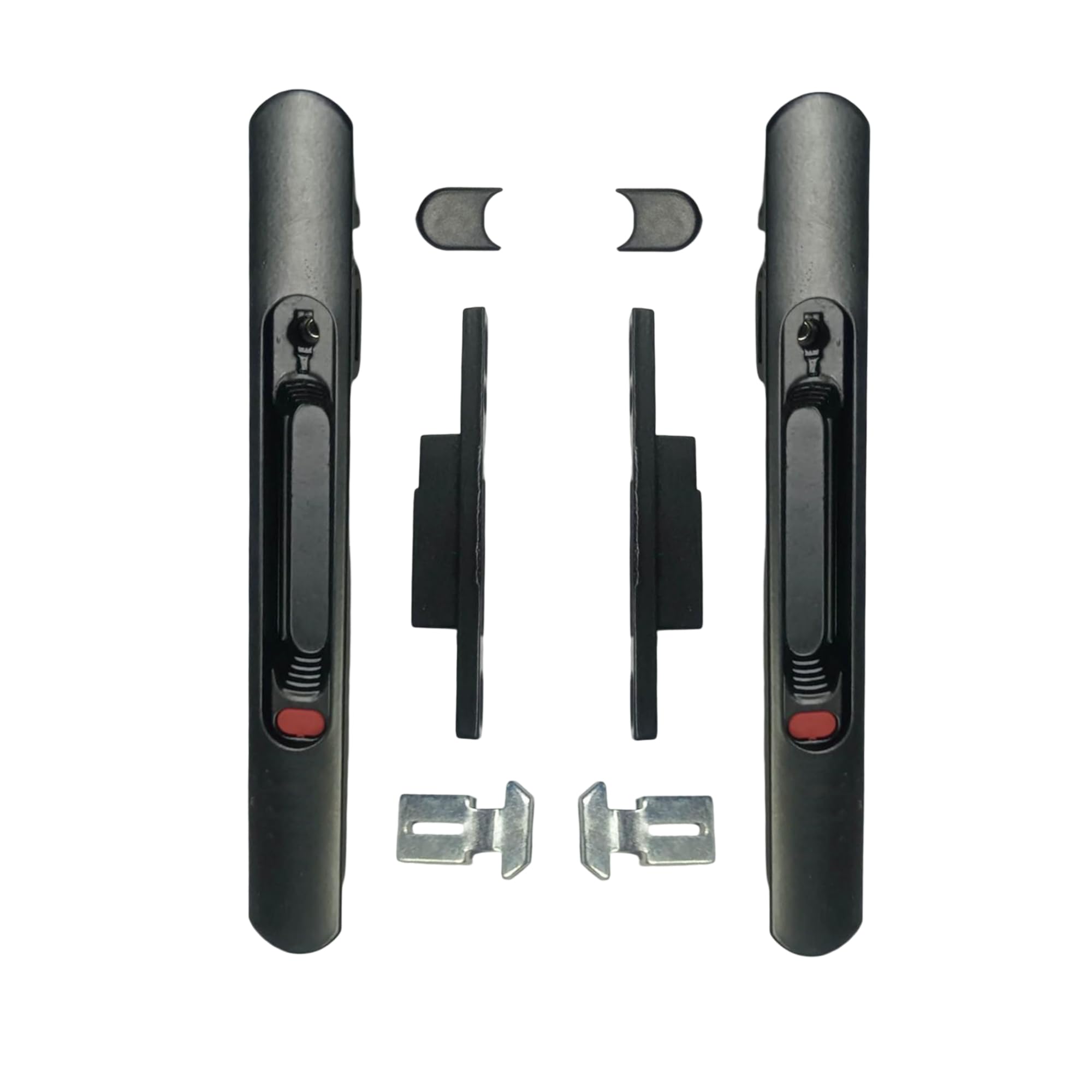 First Lot Aluminium Alloy Concealed Sliding Window Latch Lock for Euro Series Aluminium Domal and uPVC Sliding Door & Windows. (1 Pair, Black)-picture-24