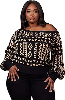 Sponsored Ad - D'IYANU | Hiba African Pattern Ankara Women's Sweater | Traditional Culture with Long Sleeves