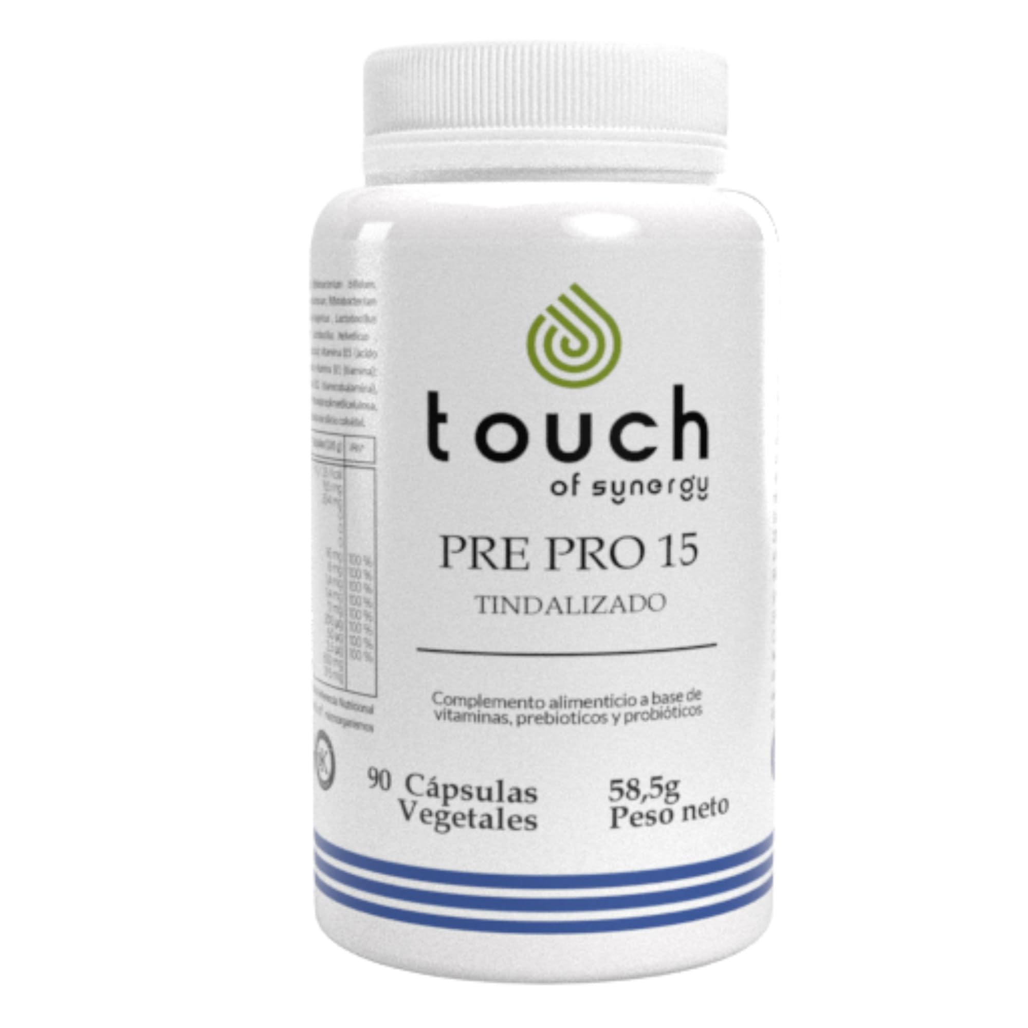 Pre+Pro 15 - Fórmula Simbiótica - 90 Cápsulas - Probióticos, Prebióticos y Enzimas Digestivas - Equilibra la Flora Intestinal, Mejora la Digestión y el Sistema Inmunitario