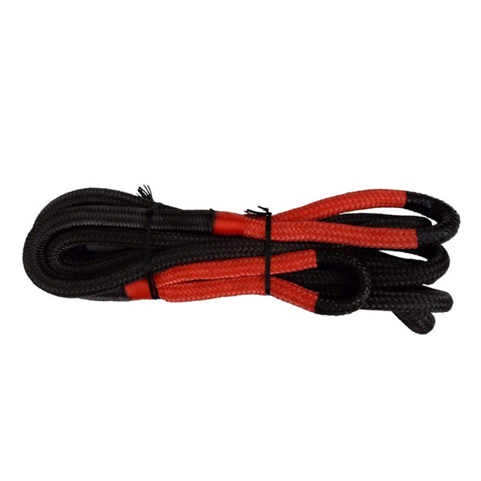 Syntetyczna lina wyciągarki, 22mm * 6m Liny odzyskiwania kinetyczne 10mm * 120mm miękkie kajdany dla części Offroad Red Orange do pojazdów terenowych 4WD ATV UTV