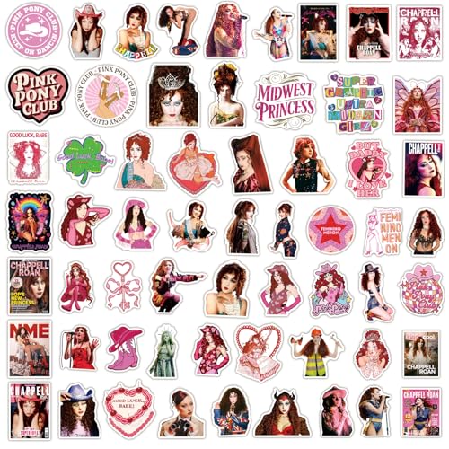 Chappell Stickers for Laptop,Water Bottles, 60PCS Notebook Skateboard Vinyl Stickers and Decals Decor. (SG1)