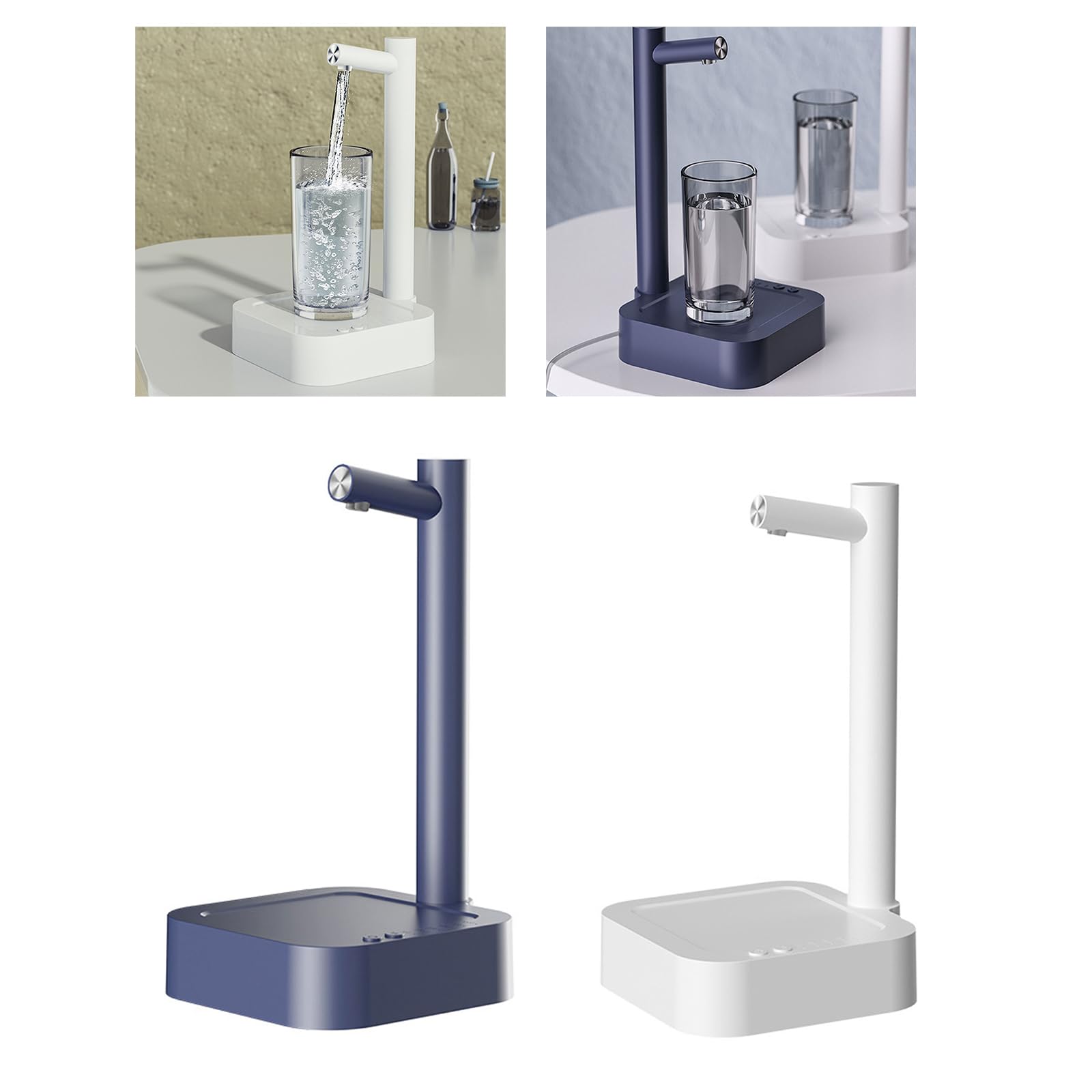 JzcsdkSIL Intelligent Desktop Water Portable Water Dispenser Electric Water Dispenser Automatic Drinking Water Dispenser Portable Water Dispenser, Royal Blue