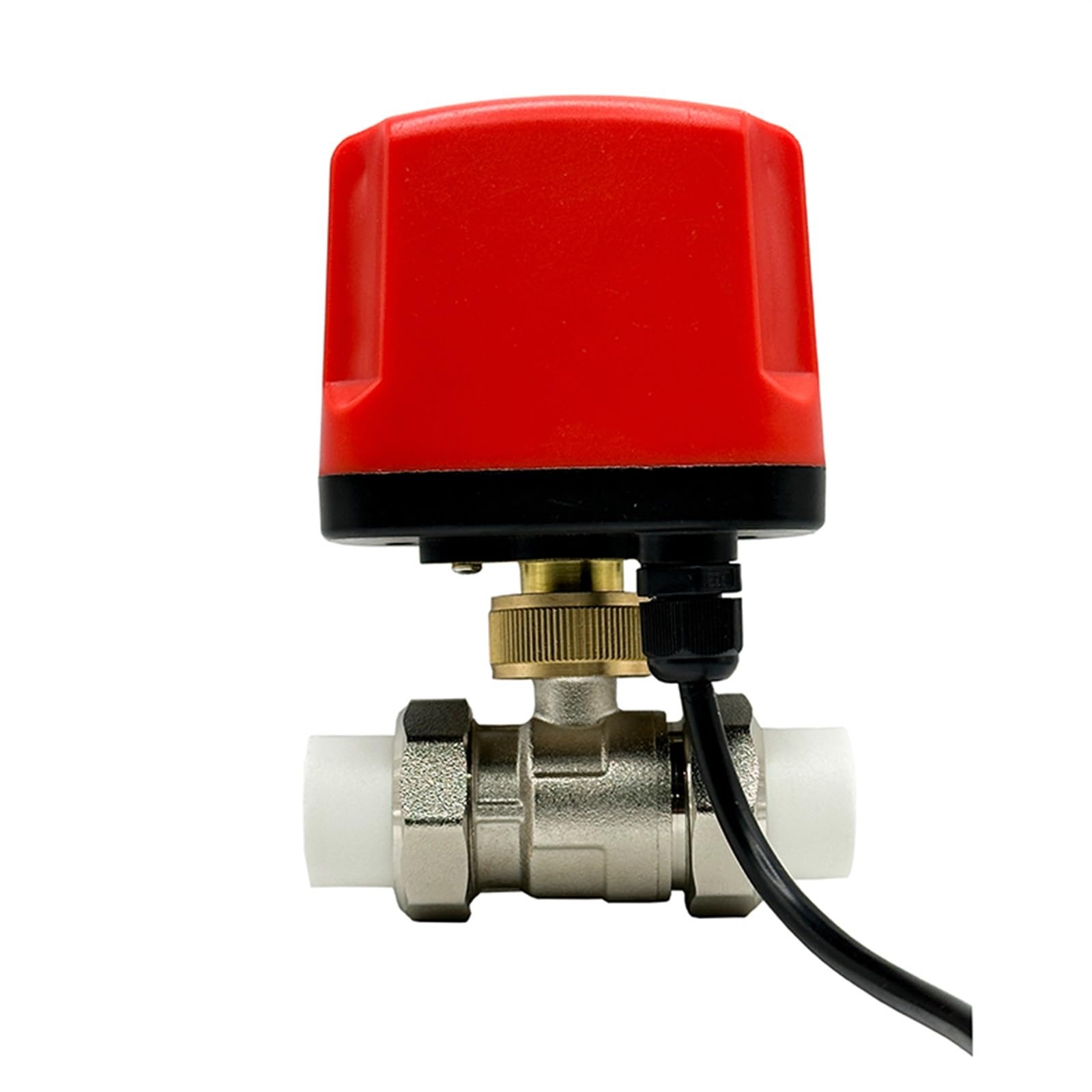 Válvula de bola, válvula de bola motorizada PPR de 1/2 pulgada, 3/4 pulgada, 1 pulgada, 2 pulgadas, válvula de bola eléctrica PPR de latón de 3 o 2 alambres, motor de metal de gran torsión, 1 pieza (