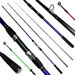 VARA PARA MOLINETE PESCA PRAIA CMIK 4.2M EM CARBONO - 20-60LB - 4 PARTES - 2 PONTEIRAS