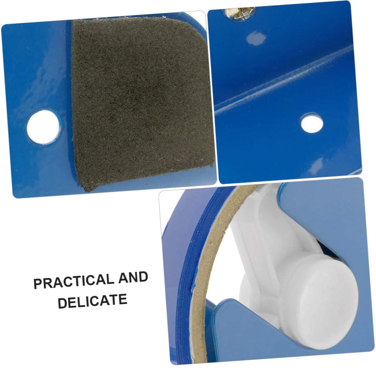 9 Klebeband Abroller Teilig mit Kunststoff Tape Cutter und Integrierter Schneidefunktion Praktische Verpackungsmaschine für Lebensmittelbeutel und Polybeutel Verschluss Blau