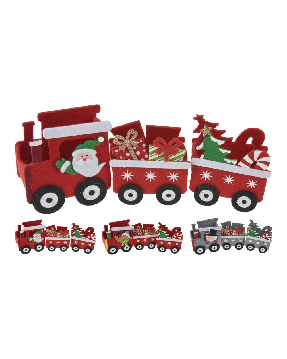 Koopman Train with Figurine for Christmas, 27 cm Size, Assorted