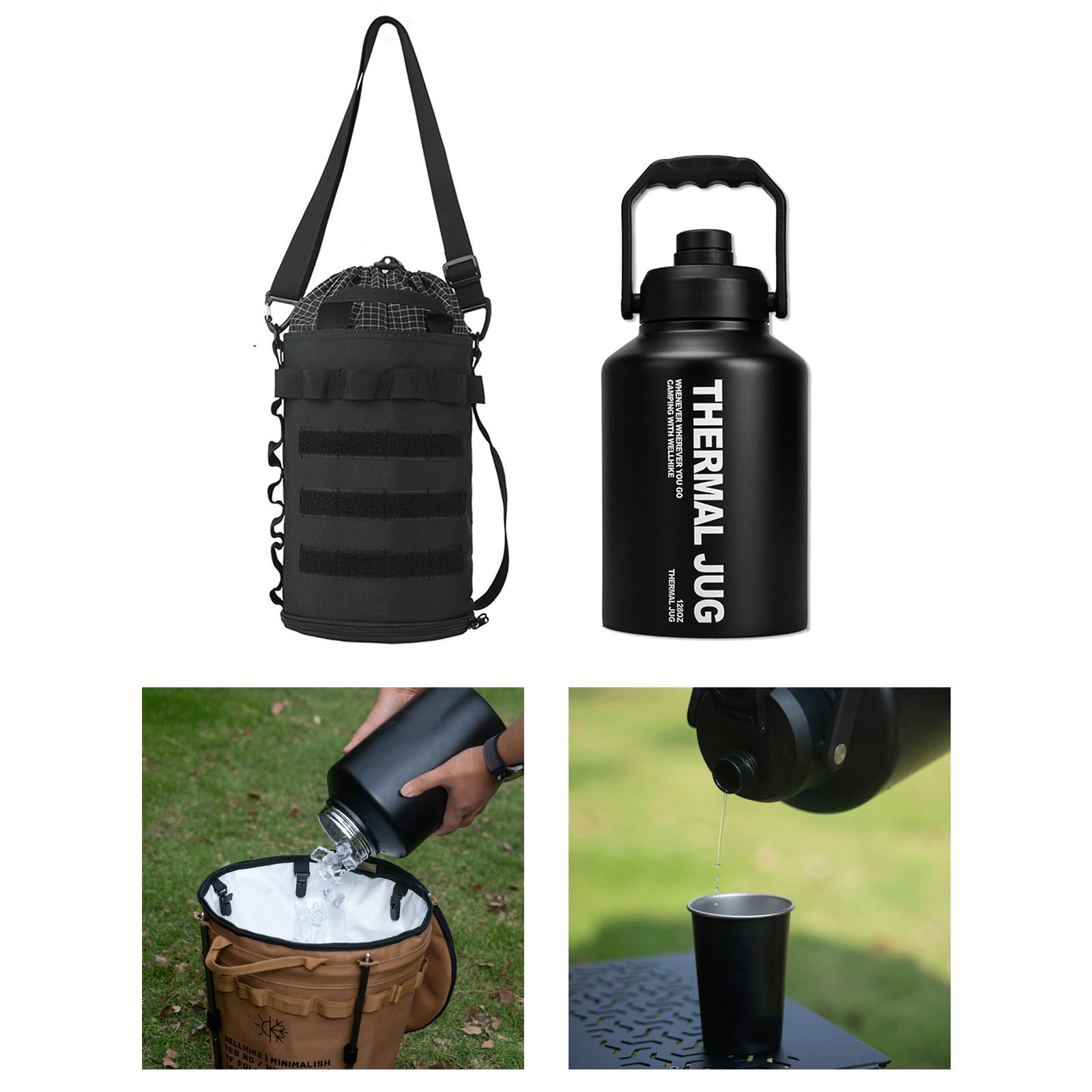 Retention Camping Wasserbehälter Edelstahl Outdoor Kühler Fässer für Wandern Strandpicknicks Strandpicknicks Eiskübel