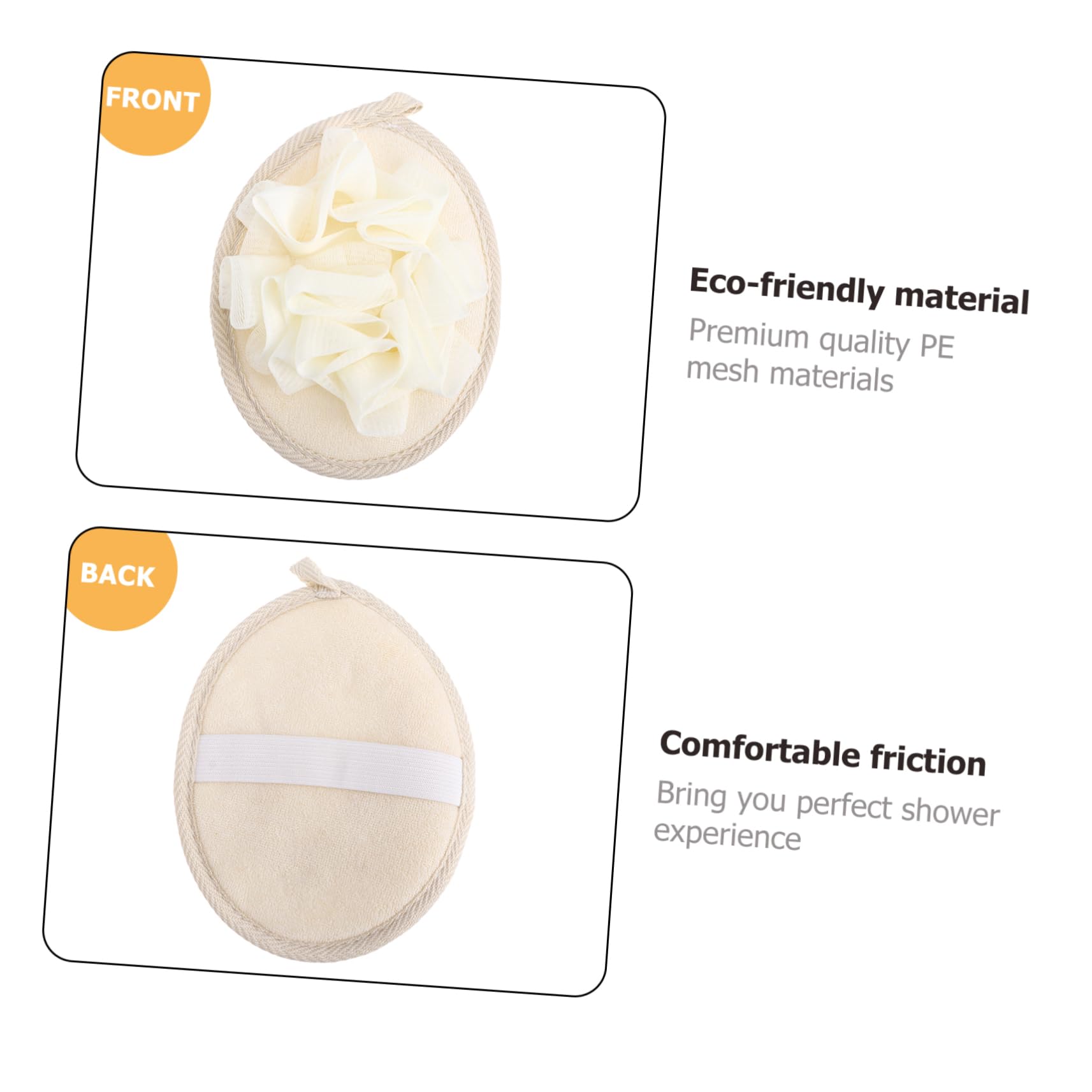 Beavorty 12piezas Esponjas De De Malla Para Exfoliación Corporal Accesorios De Baño Para Hogar y Viajes