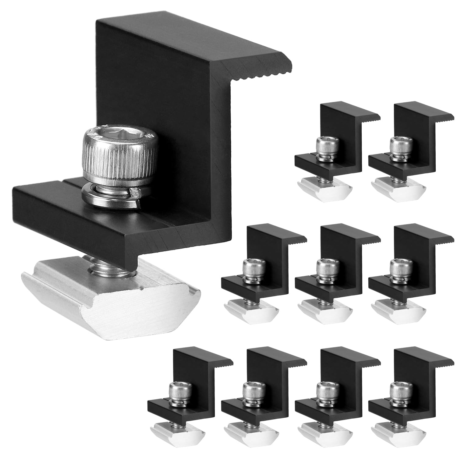 12 Supports En Z Pour Panneaux Solaires - Fixation Toit, Camping-Car Ou Bateau