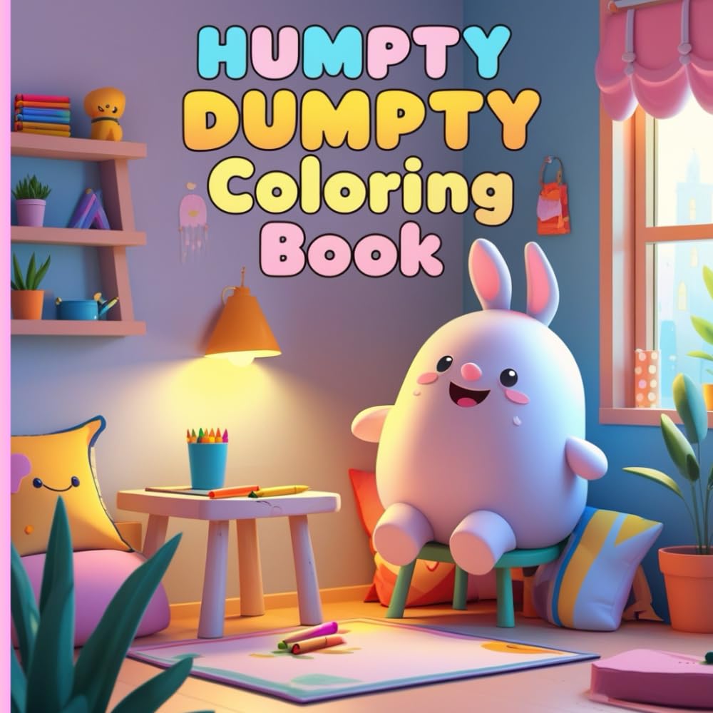 Humpty Dumpty Coloring Book for Kids Ages 3–8:: A Delightful Collection of Cute, Simple, and Imaginative Humpty Dumpty Scenes for Toddlers and Young ... for Learning, Relaxation, and Creative Fun