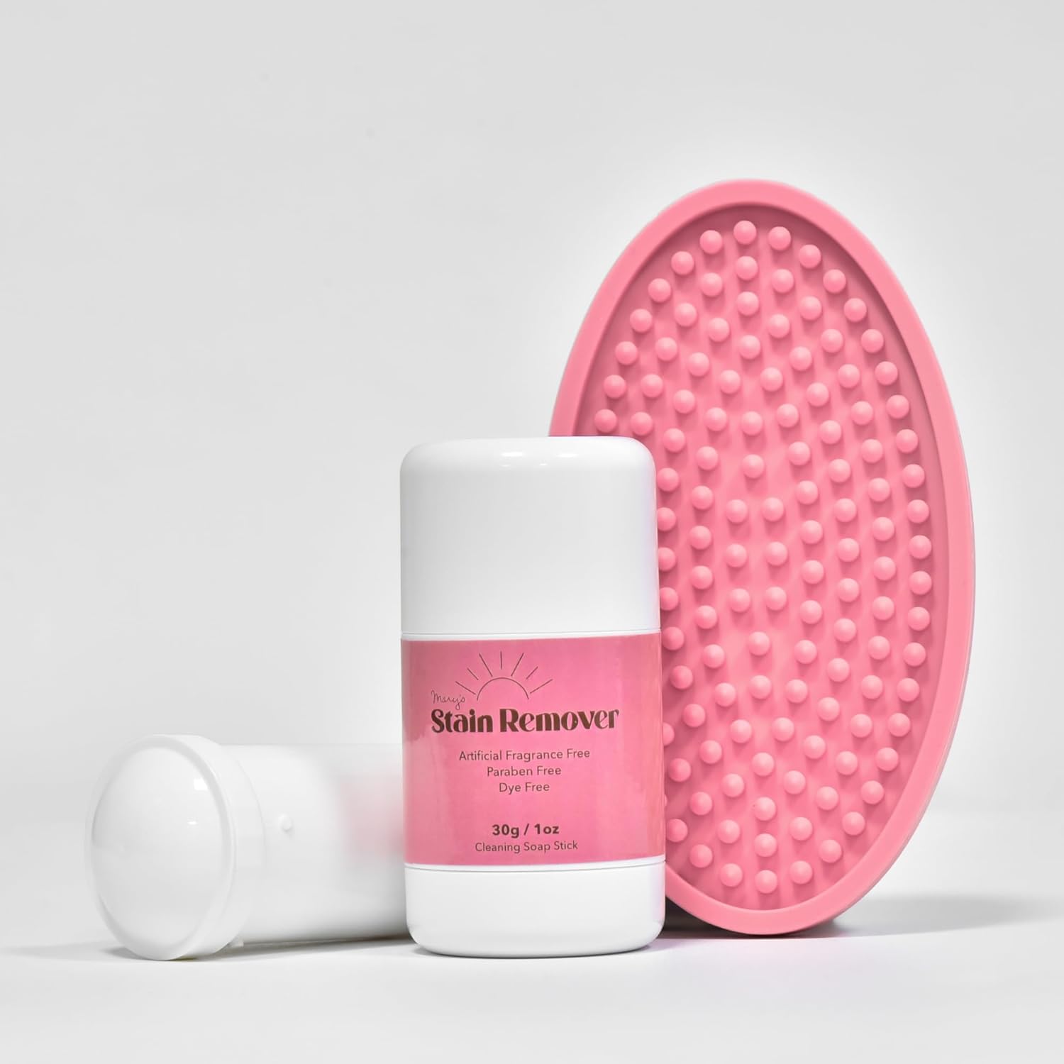 Mary’s Stain Remover Bundle Set (Stick + Scrub Base + Refill) – Natural & Effective 2-Part Laundry Stain Remover, Only 6 Ingredients, For Baby, Kids, Blood, Expo Marker, Grass