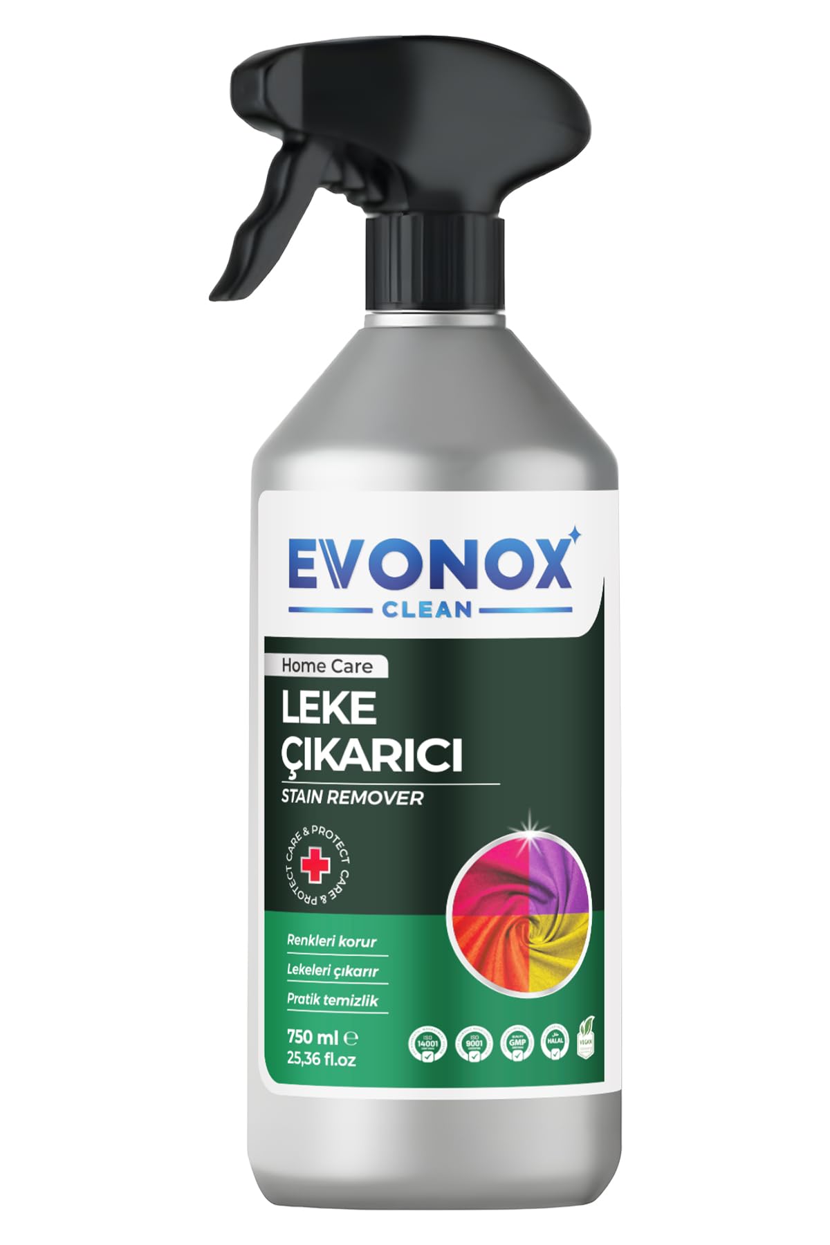 Evonox Clean Çok Amaçlı Ultra Güçlü Leke Çıkarıcı Sprey 750 ml | Tüm Yüzeyler İçin Etkili Temizlik