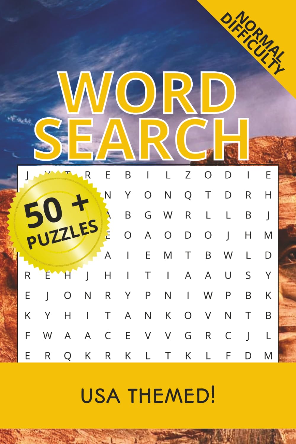 USA Word Search Puzzle Book: Word Search Puzzles for USA | Themed around America | 6x9 Inches, 110 pages | 50+ Puzzles | Solutions Included