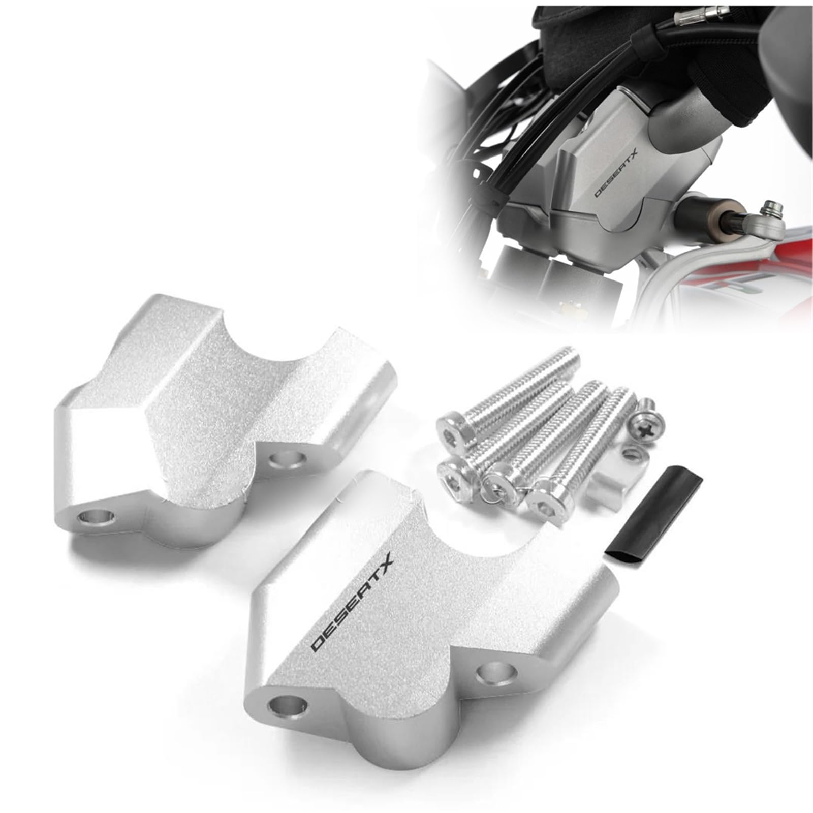 Riser de guidon DesertX CNC accessoire rehausseur de guidon moto Ducati Desert X 2023